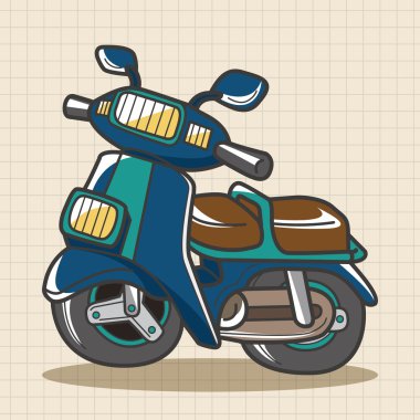 ulaşım motor Tema öğeleri vektör, eps