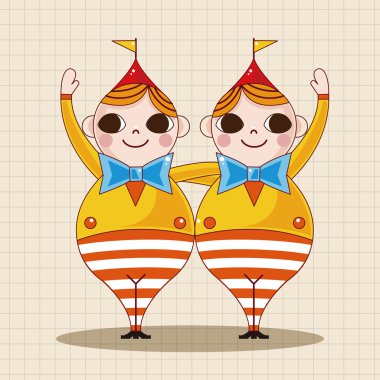 Alice Harikalar Diyarında Tema öğeleri simge öğesi