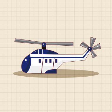 Helikopter Tema eleman vektör, eps simgesi öğesi