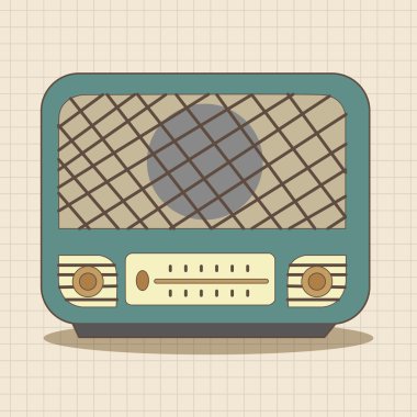 radyo Tema öğeleri vektör, eps simgesi öğesi