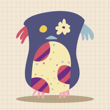 baykuş karikatür Tema öğeleri vektör, eps simgesi öğesi