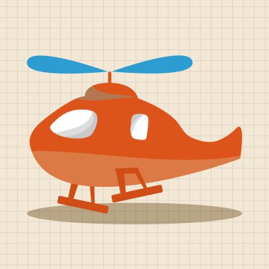 Helikopter Tema eleman vektör, eps simgesi öğesi