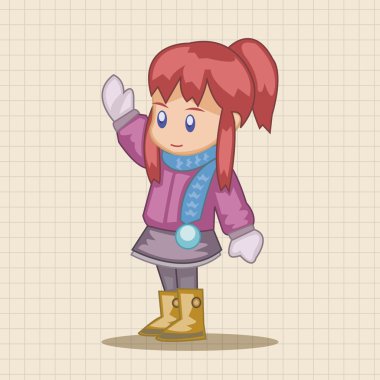 İnsanlar kış Tema öğeleri simge öğesi