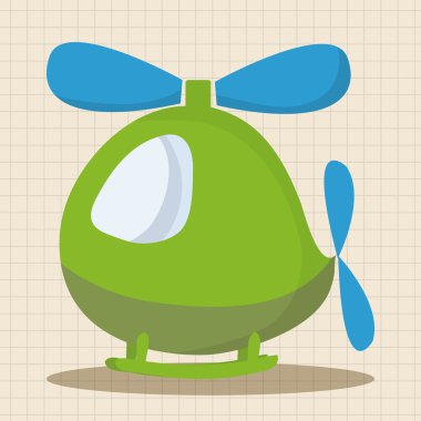 Helikopter Tema eleman vektör, eps simgesi öğesi