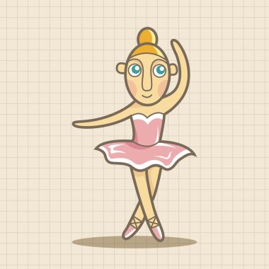 Bale dansçısı Tema öğeleri vektör, eps simgesi öğesi