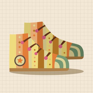 Ayakkabı tarzı tema öğeleri vektör, eps simgesi öğesi