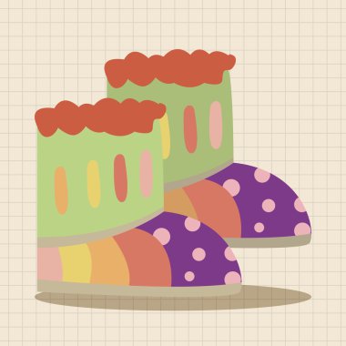 Ayakkabı tarzı tema öğeleri vektör, eps simgesi öğesi