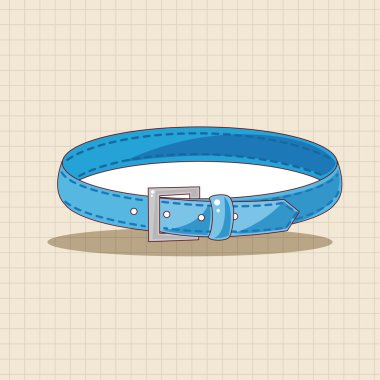 Evde beslenen hayvan köpek zincirleri Tema eleman vektör, eps10 simgesi öğesi