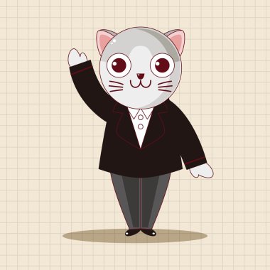 hayvan kedi çizgi film Tema öğeleri simge öğesi