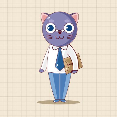 hayvan kedi çizgi film Tema öğeleri simge öğesi