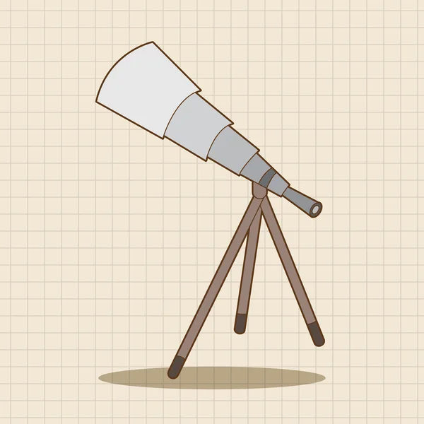 Ruimte telescoop thema-elementen vector, eps — Stockvector