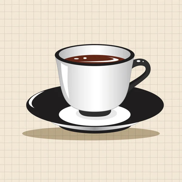 Café tema elementos vector, eps — Vector de stock