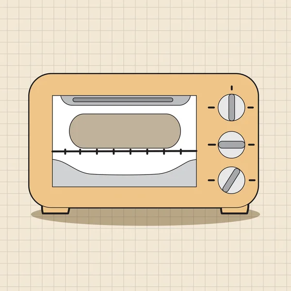 주방 오븐 테마 요소 벡터, eps — 스톡 벡터