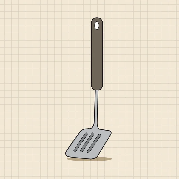 Utensilios de cocina espátula tema elementos vector, eps — Vector de stock