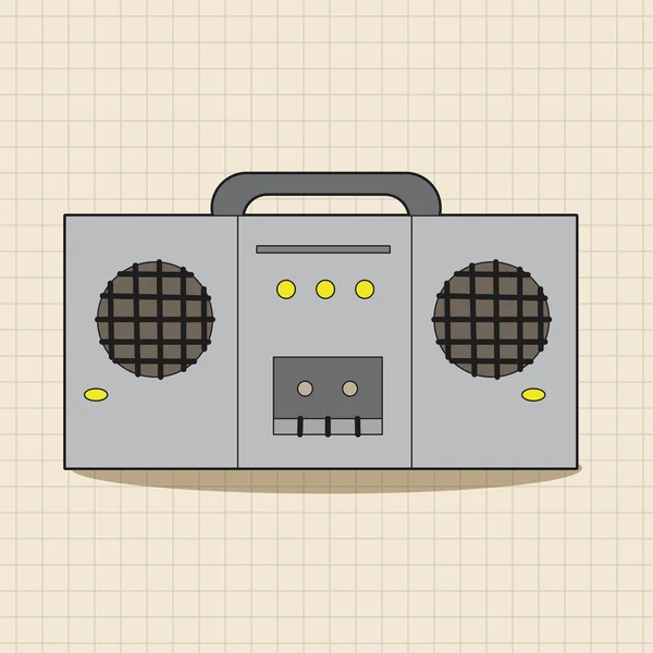 Rock music sound recorder theme elements vector, eps — стоковый вектор