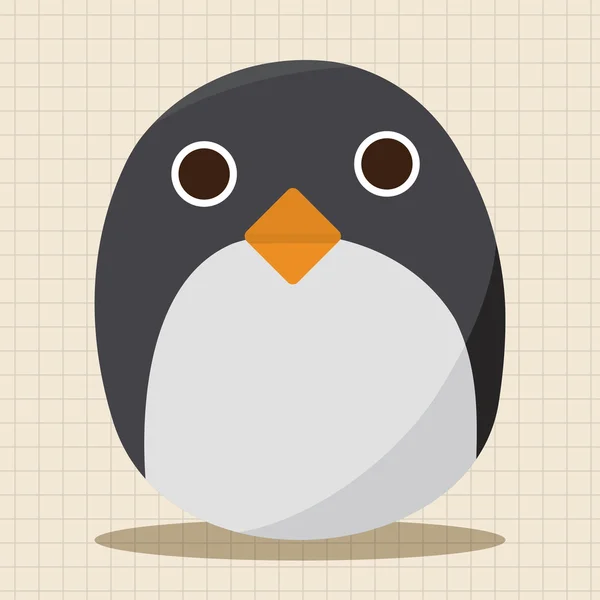 Baby pingvin docka temaelement — Stock vektor