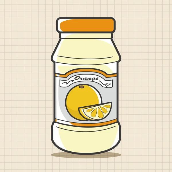 Orange Marmelade Thema Elemente Vektor, eps Symbol Element — Stockvektor