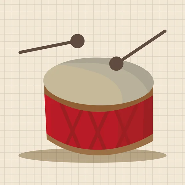 Musik Drum Theme Elemente Vektor, eps Symbol Element — Stockvektor