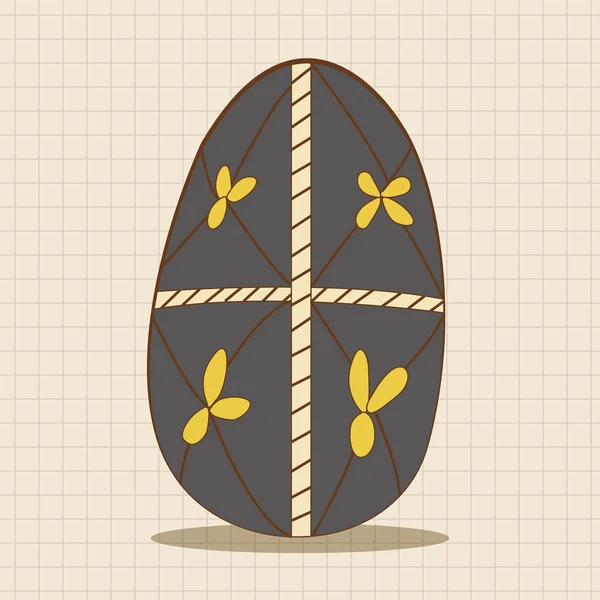 Пасхальная живопись яйца элементы вектор, иконка элемента eps — стоковый вектор