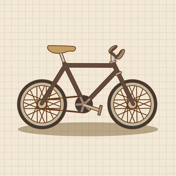 Вектор элементов велосипеда, пиктограмма — стоковый вектор