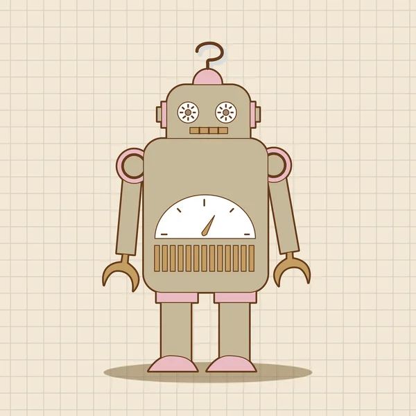 Robot tema elementos vector, eps icono elemento — Vector de stock