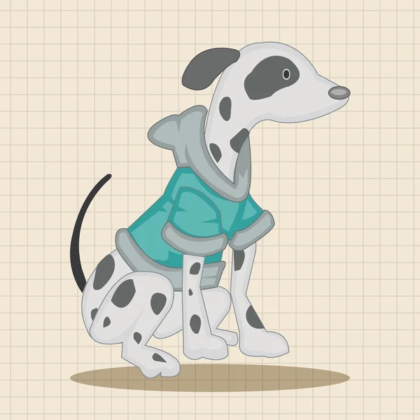 Animal dog cartoon theme elements icon element — Stock Vector