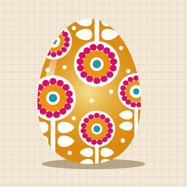 Pâques peinture oeuf thème éléments vecteur, eps icône élément — Image vectorielle