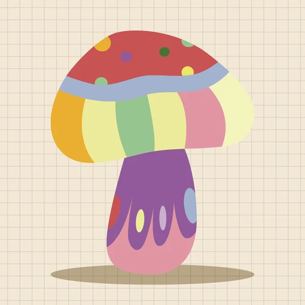 Champignons éléments de thème de dessin animé vecteur, eps élément icône — Image vectorielle