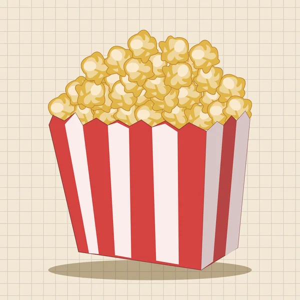 Pop corn thème éléments icône élément — Image vectorielle