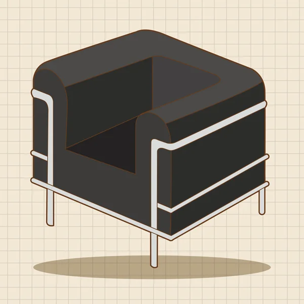 Mobili tema sedia divani elementi vettore, eps elemento icona — Vettoriale Stock