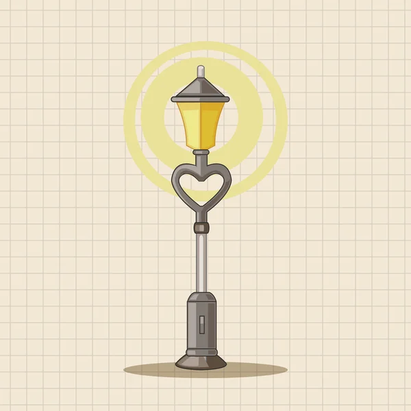 Design lampe style thème éléments icône élément — Image vectorielle