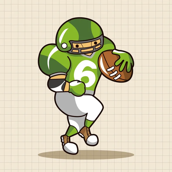 Football player theme elements vector,eps icon element — Stock Vector