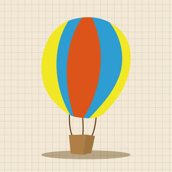 Élément thème ballon air chaud vecteur, élément icône eps — Image vectorielle