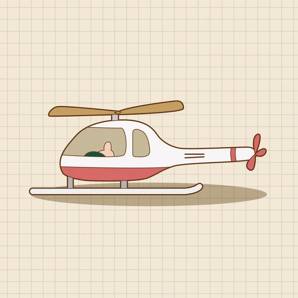 Elemento tema elicottero vettore, elemento icona eps — Vettoriale Stock
