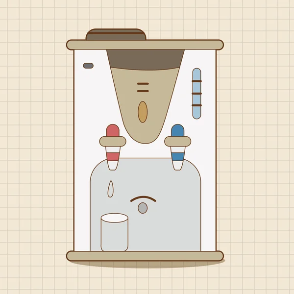 Water Dispenser Machine pictogram element — Stockvector