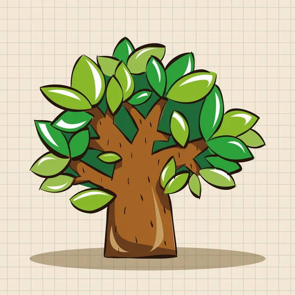 Ağaç Tema öğeleri vektör, eps simgesi öğesi — Stok Vektör