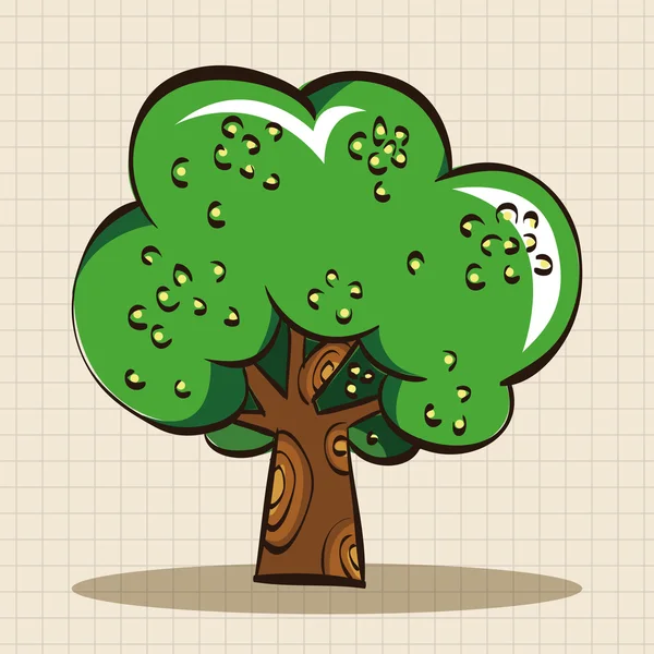 Ağaç Tema öğeleri vektör, eps simgesi öğesi — Stok Vektör