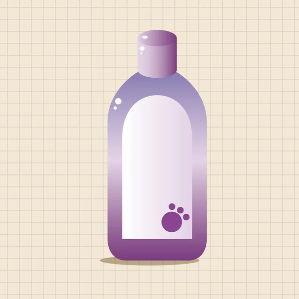 Pet shampoo tema elementos vetor, eps10 elemento ícone —  Vetores de Stock