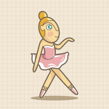 Bale dansçısı Tema öğeleri vektör, eps simgesi öğesi