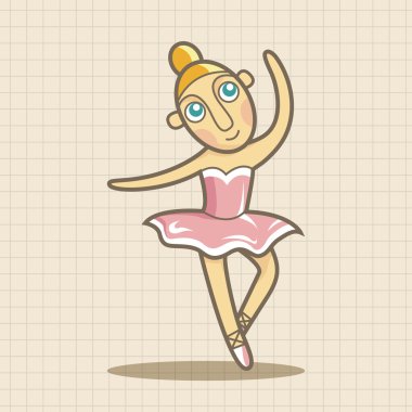 Bale dansçısı Tema öğeleri vektör, eps simgesi öğesi