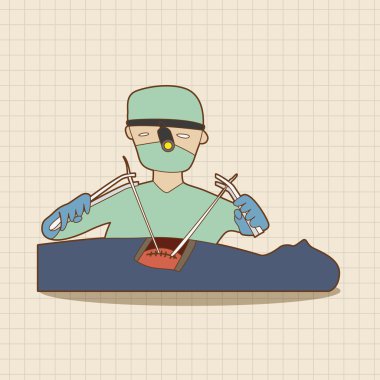 Hastane Tema doktor öğeleri vektör, eps simgesi öğesi