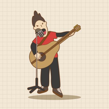 grup üye gitar oyuncu Tema öğeleri simge öğesi