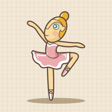 Bale dansçısı Tema öğeleri vektör, eps simgesi öğesi