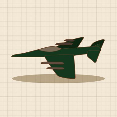 uçak Tema öğeleri vektör, eps simgesi öğesi
