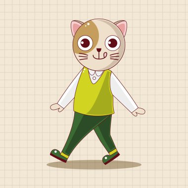 hayvan kedi çizgi film Tema öğeleri simge öğesi