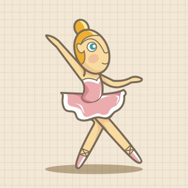 Bale dansçısı Tema öğeleri vektör, eps simgesi öğesi