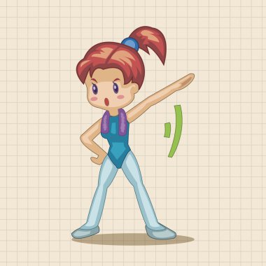 Fitness Egzersiz Tema öğeleri vektör, eps simgesi öğesi