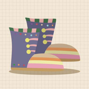 Ayakkabı tarzı tema öğeleri vektör, eps simgesi öğesi