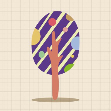 ağaç Tema öğeleri vektör, eps simgesi öğesi