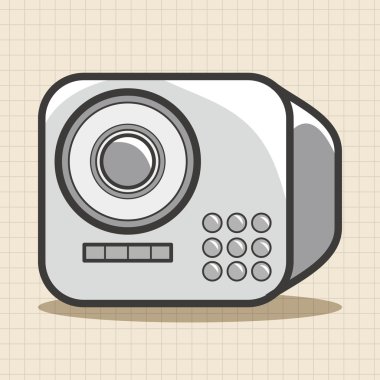 Stil radyo Tema öğeleri vektör, eps simgesi öğesi